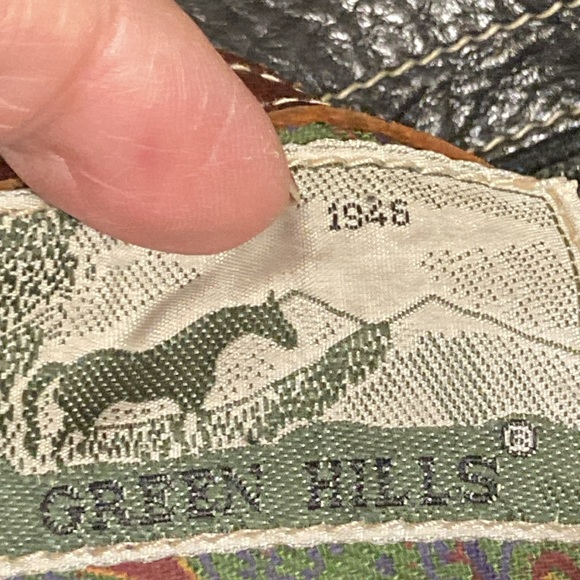 Vintage Green Hills black and brown leather bucket purse - Picture 11 of 15